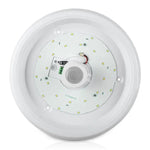 12W(1000Lm) LED poster, white, round, IP20, V-TAC SAMSUNG, with motion sensor, 5 years warranty, cold white 6400K