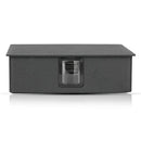 4W(428Lm) LED sienas gaismeklis, V-TAC, IP65, melns, kvadrāta, silti balta gaisma 3000K