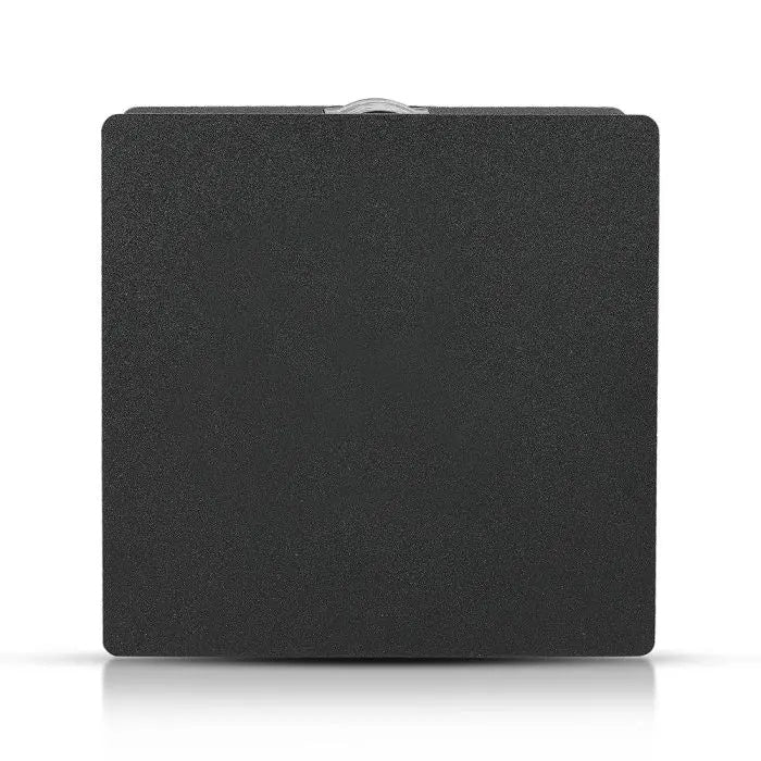 4W(428Lm) LED-väggarmatur, V-TAC, IP65, svart, fyrkantig, varmvitt ljus 3000K