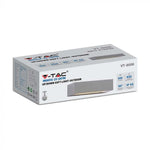 9W(850Lm) LED sienas gaismeklis, V-TAC, IP65, pelēks, kvadrāta, neitrāli balta gaisma 4000K