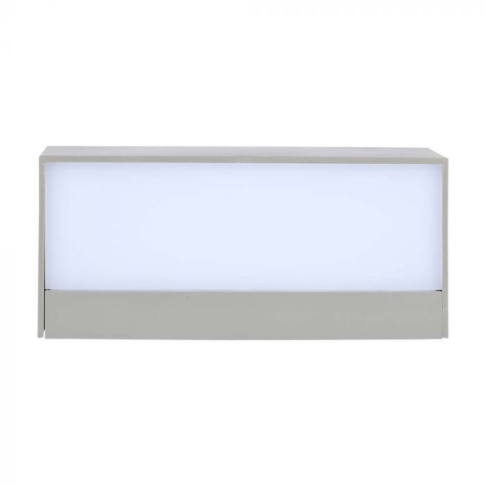 12W(1150Lm) LED wall light, V-TAC, IP65, gray, square, cold white light 6400K