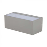 12W(1150Lm) LED seinavalgusti, V-TAC, IP65, hall, kandiline, neutraalne valge valgus 4000K