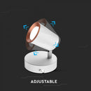 6W(540Lm) LED seinavalgusti, V-TAC, IP20, valge, neutraalne valge 4000K