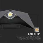 5W(568Lm) LED wall light, V-TAC, IP65, black, warm white light 3000K