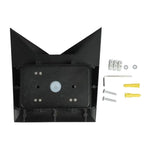 5W(568Lm) LED wall light, V-TAC, IP65, black, warm white light 3000K