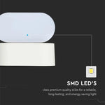 5W(800Lm) LED-fassaadivalgusti, V-TAC, IP65, valge, soe valge valgus 3000K