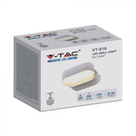 5W(800Lm) LED fasādes gaismeklis, V-TAC, IP65, balts, neitrāli balta gaisma 4000K