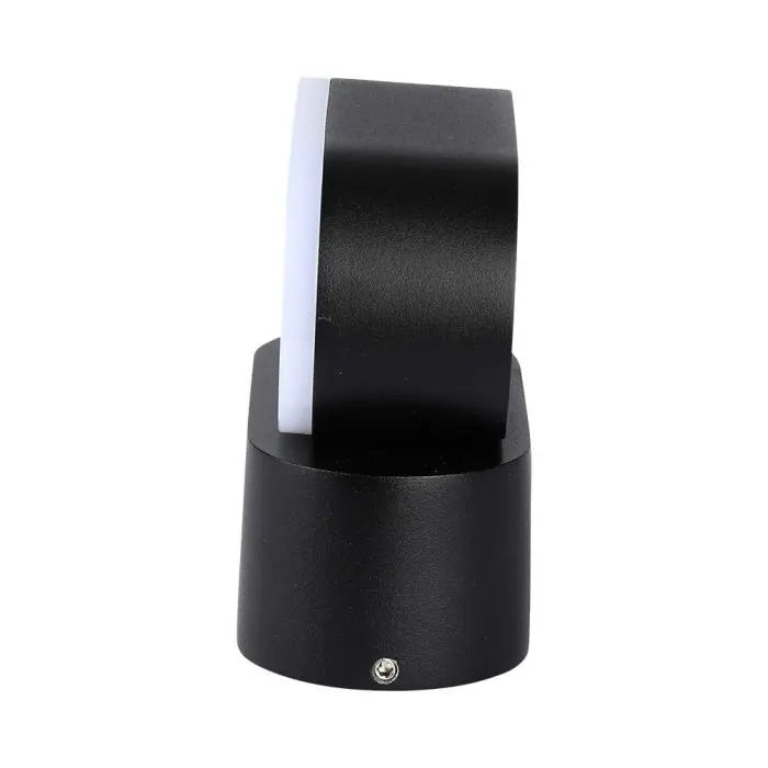 5W(800Lm) LED fasādes gaismeklis, V-TAC, IP65, melns, silti balta gaisma 3000K