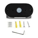 Фасадный светодиодный светильник 5W(800Lm), V-TAC, IP65, черный, нейтральный белый 4000K