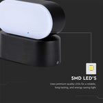 Фасадный светодиодный светильник 5W(800Lm), V-TAC, IP65, черный, нейтральный белый 4000K