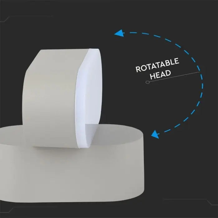 5W(800Lm) LED fasadarmatur, V-TAC, IP65, grå, neutralvit 4000K