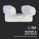 10W(1444Lm) LED facade light, V-TAC, IP65, white, warm white light 3000K