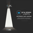 4W(450Lm) LED-fasadarmatur, V-TAC, IP65, vit, varmvitt ljus 3000K