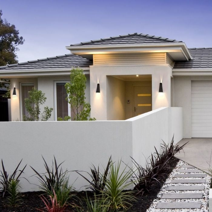 4W(450Lm) LED seinavalgusti, V-TAC, IP65, must, soe valge valgus 3000K