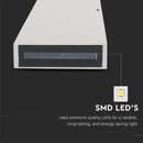 Фасадный светодиодный светильник 4W(450Lm), V-TAC, IP65, серый, теплый белый свет 3000K