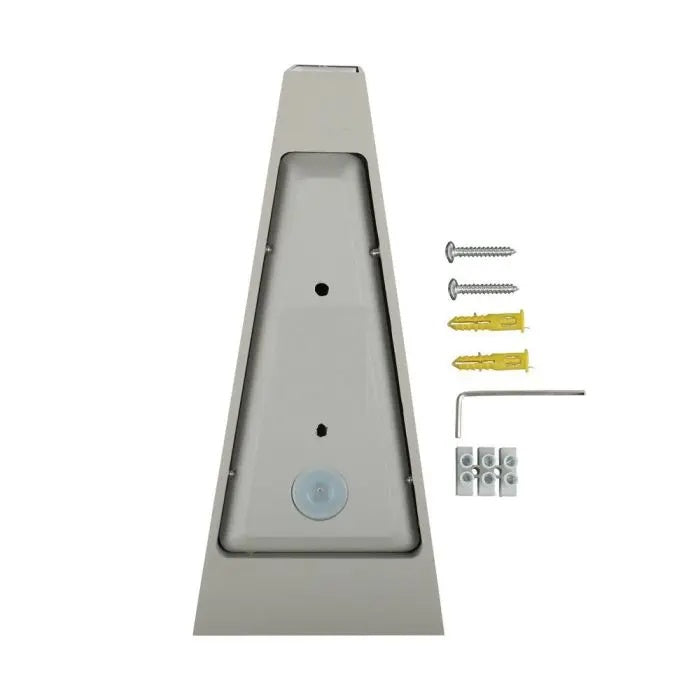 Фасадный светодиодный светильник 4W(450Lm), V-TAC, IP65, серый, теплый белый свет 3000K