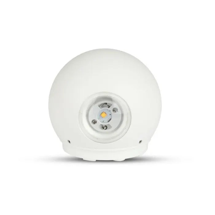 4W(476Lm) LED seinavalgusti, V-TAC, IP65, ümmargune, valge, neutraalne valge valgus 4000K