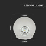 4W(450Lm) LED Facade light, V-TAC, IP65, grey, warm white light 3000K