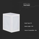 12W(1250Lm) LED wall light, V-TAC, IP65, white, warm white light 3000K