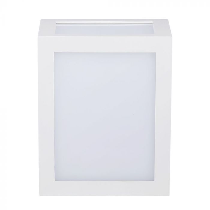 12W(1250Lm) LED fasādes gaismeklis, V-TAC, IP65, balts, silti balta gaisma 3000K