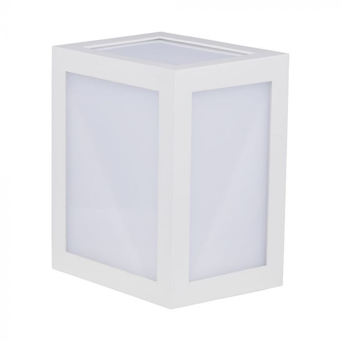 12W(1350Lm) LED sienas gaismeklis, V-TAC, IP65, balts, neitrāli balta gaisma 4000K