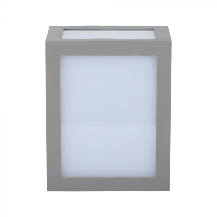 Настенный светодиодный светильник 12W(1250Lm), V-TAC, IP65, серый, теплый белый свет 3000K
