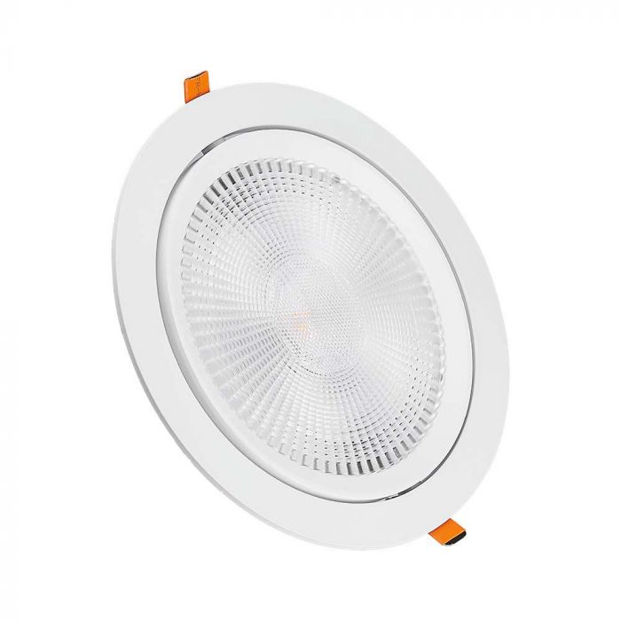 10W(1075Lm) LED round ceiling light, V-TAC SAMSUNG, IP20, warranty 5 years, warm white light 3000K