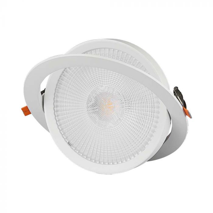 20W (1865Lm) LED ümmargune laevalgusti, V-TAC SAMSUNG, IP20, 5 aasta garantii, soe valge valgus 3000K