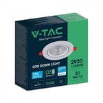 30W (3040Lm) LED ümmargune laevalgusti, V-TAC SAMSUNG, IP20, 5-aastane garantii, neutraalne valge 4000K