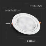 30W (3040Lm) LED ümmargune laevalgusti, V-TAC SAMSUNG, IP20, 5-aastane garantii, neutraalne valge 4000K