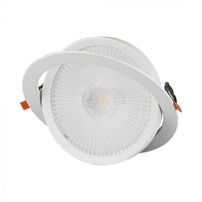 Потолочный круглый светодиодный светильник 30W(3040Lm), V-TAC SAMSUNG, IP20, гарантия 5 лет, теплый белый свет 3000K