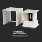 11W(1360Lm) LED BRIDGELUX wall light, V-TAC, IP65, white, warm white light 3000K
