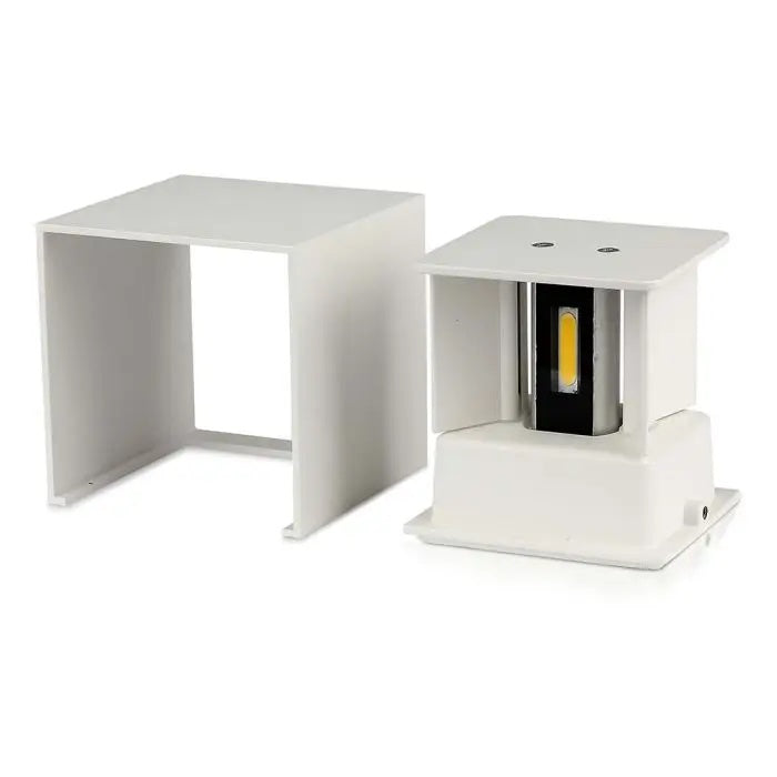 SUPERACTION_12W(1360Lm) BRIDGELUX LED-fassaadivalgusti, valge, IP65, kandiline, neutraalne valge 4000K