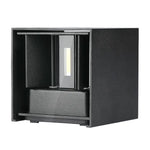SUPERAKCIJA_11W(1360Lm) LED BRIDGELUX sienas gaismeklis, V-TAC, IP65, melns, neitrāli balta gaisma 4000K