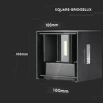 SUPERAKCIJA_11W(1360Lm) LED BRIDGELUX sienas gaismeklis, V-TAC, IP65, melns, neitrāli balta gaisma 4000K