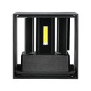 SUPERAKCIJA_11W(1360Lm) LED BRIDGELUX sienas gaismeklis, V-TAC, IP65, melns, neitrāli balta gaisma 4000K