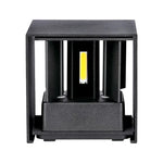 SUPERAKCIJA_11W(1360Lm) LED BRIDGELUX sienas gaismeklis, V-TAC, IP65, melns, neitrāli balta gaisma 4000K