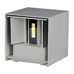 11W(1360Lm) LED BRIDGELUX sienas gaismeklis, V-TAC, IP65, pelēks, neitrāli balta gaisma 4000K