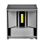 11W(1360Lm) LED BRIDGELUX sienas gaismeklis, V-TAC, IP65, pelēks, neitrāli balta gaisma 4000K