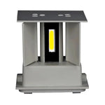 11W(1360Lm) LED BRIDGELUX sienas gaismeklis, V-TAC, IP65, pelēks, neitrāli balta gaisma 4000K