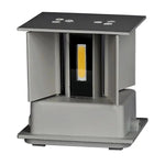 11W(1360Lm) LED BRIDGELUX sienas gaismeklis, V-TAC, IP65, pelēks, neitrāli balta gaisma 4000K
