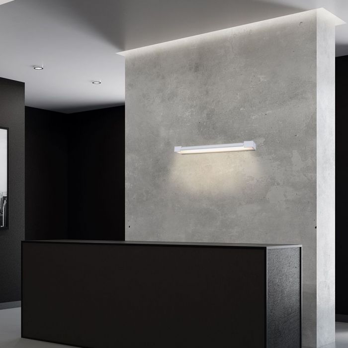 18W(1800Lm) LED dekoratīvs sienas gaismeklis, V-TAC, IP44, balts, neitrāli balta gaisma 4000K