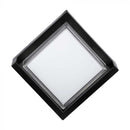 12W(1160Lm) LED wall light, V-TAC, IP65, black, square, warm white light 3000K
