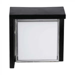 12W(1160Lm) LED seinavalgusti, V-TAC, IP65, must, kandiline, neutraalne valge valgus 4000K