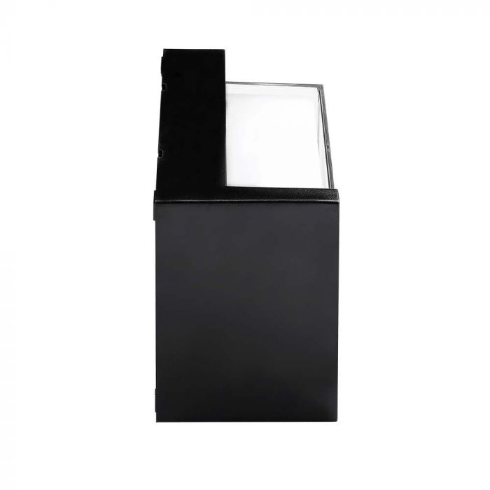12W(1160Lm) LED seinavalgusti, V-TAC, IP65, must, kandiline, neutraalne valge valgus 4000K