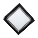 12W(1160Lm) LED seinavalgusti, V-TAC, IP65, must, kandiline, neutraalne valge valgus 4000K