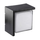 12W(1160Lm) LED wall light, V-TAC, IP65, black, square, neutral white light 4000K