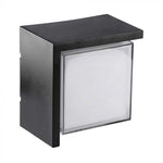 12W(1160Lm) LED seinavalgusti, V-TAC, IP65, must, kandiline, neutraalne valge valgus 4000K