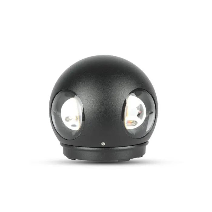 4W(428Lm) LED Wall lamp, V-TAC, IP65, black, neutral white light 4000K