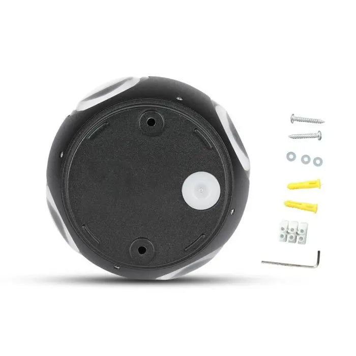 4W(428Lm) LED Wall lamp, V-TAC, IP65, black, neutral white light 4000K